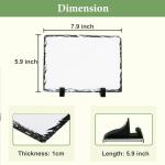 Sunnyglade 6 Pack Stone Slate Sublimation Blanks