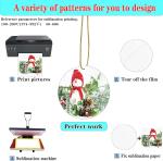 40 Pcs Metal Sublimation Ornaments for Christmas