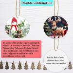 40 Pcs Metal Sublimation Ornaments for Christmas