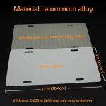 14 Pack Metal Aluminum Sublimation License Plate Blanks