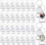 60 Pack Sublimation Blank Metal Keychain Bottle Openers