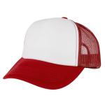 Gelante Sublimation Blank Trucker Hat - White/Red