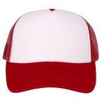 Gelante Sublimation Blank Trucker Hat - White/Red