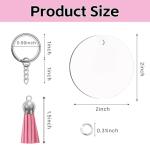 120 Pcs Metal Sublimation Keychain Blanks Set