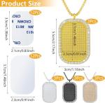 48 Piece Sublimation Necklace Blanks for Custom Gifts