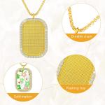 48 Piece Sublimation Necklace Blanks for Custom Gifts