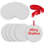 Double-Sided Sublimation Ceramic Ornaments (10 Count)