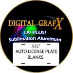 Aluminum Dye Sublimation License Plate Blanks - 90 Pack