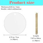 20 Pack of Metal Christmas Ornament Blanks