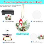 20 Pack of Metal Christmas Ornament Blanks