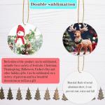 20 Pack of Metal Christmas Ornament Blanks