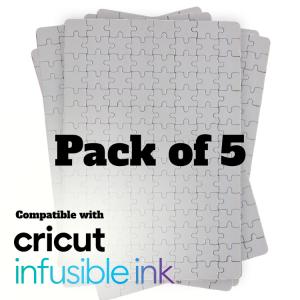 Custom Sublimation Jigsaw Puzzle Blanks - 5 Pack
