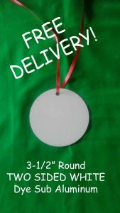 3.5" Round Aluminum Sublimation Blanks - 1000 Pieces