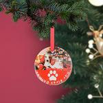 24 PCS Glass Sublimation Ornaments for DIY Crafts