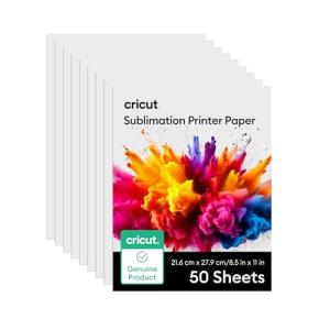 Cricut 50 Sheet Sublimation Printer Paper - Letter Size
