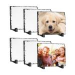 6-Pack Rectangular Sublimation Slate Photo Frames