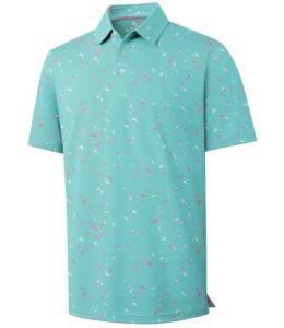 ZITY Men's Moisture-Wicking Golf Polo Shirt, Green
