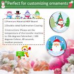 30 Pack of 3" Round Sublimation Ornament Blanks