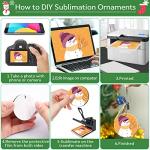 30 Pack of 3" Round Sublimation Ornament Blanks