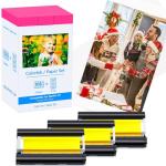 KCMYTONER Canon Selphy Ink and Paper Set