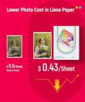 Liene Sublimation Printer Paper & Ink Cartridge Kit