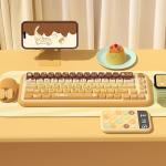 Pudding Cat Theme PBT Keycaps Set for Mechanical Keyboards