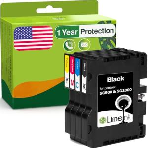 Limeink Replacement Ink Cartridges for Sawgrass SG500