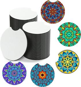 50 Pack Sublimation Cup Coaster Blanks 2.75 Inch