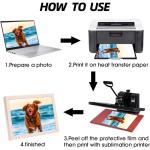 10-Pack 8x10 Inch Aluminum Sublimation Photo Blanks