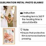 10-Pack 8x10 Inch Aluminum Sublimation Photo Blanks