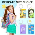 Beclumas 10 Pack Metal Sublimation Keychain Blanks