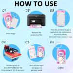 Beclumas 10 Pack Metal Sublimation Keychain Blanks