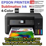 EcoTank Sublimation Printer with Ink and Paper Bundle