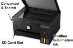 EcoTank Sublimation Printer with Ink and Paper Bundle