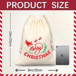 10PCS Sublimation drawstring bag canvas Heat Press DIY