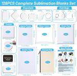 128-Piece Sublimation Blanks Starter Kit