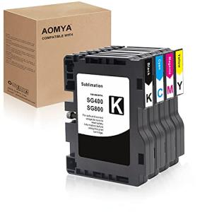 Aomya 4 Pack Sublimation Ink Cartridges for Ricoh