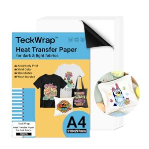 TECKWRAP Inkjet Transfer Paper for T-Shirts