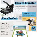 TECKWRAP Inkjet Transfer Paper for T-Shirts