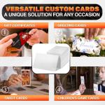 100 Double-Sided Pearl Aluminum Business Card Blanks