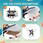 Joyclub 5 Pack White Polyester Sublimation T-Shirts