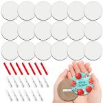 20 Pack Blank Sublimation Buttons for DIY Crafts