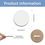 20 Pack Blank Sublimation Buttons for DIY Crafts