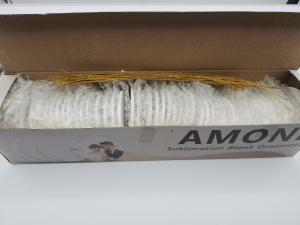 48 Pcs Round White Sublimation Ornament Blanks