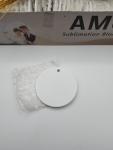 48 Pcs Round White Sublimation Ornament Blanks