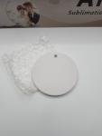 48 Pcs Round White Sublimation Ornament Blanks