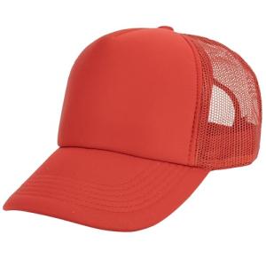 Gelante Sublimation Blank Trucker Hats - Red Snapback