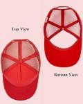 Gelante Sublimation Blank Trucker Hats - Red Snapback