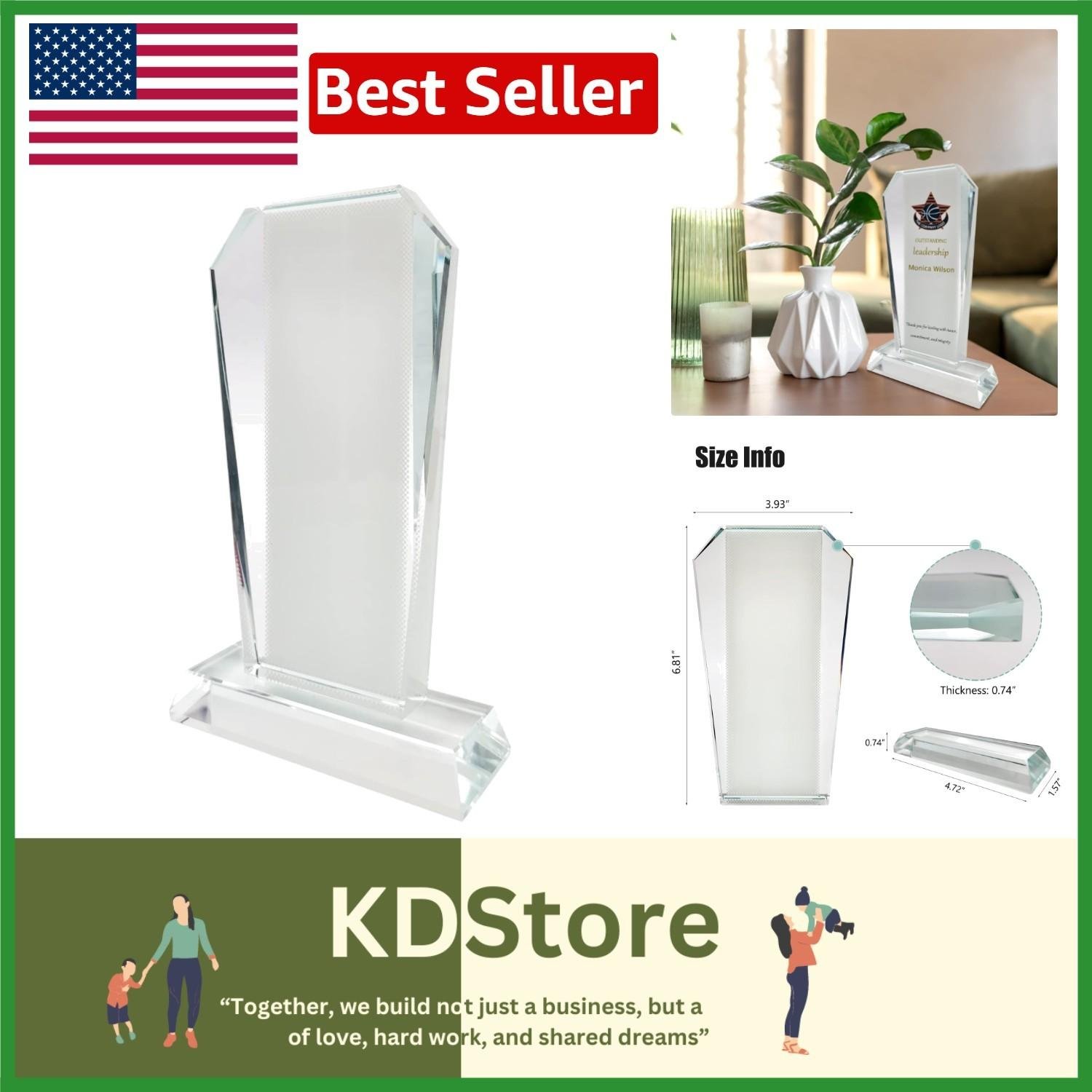 Personalized Crystal Sublimation Blanks for Gifts