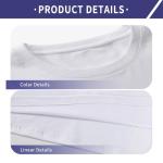 METFUIN Unisex Polyester Sublimation T-Shirts - White